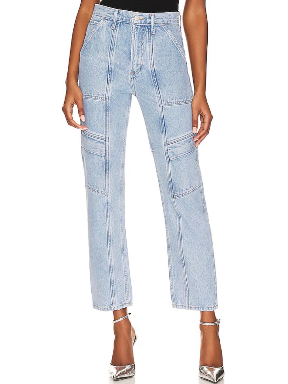 Agolde Light Blue Cooper Carpenter Jeans - Picture 8 of 10